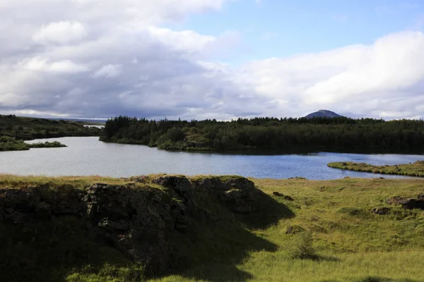 Myvatn Ισλανδία Αυγούστου 2017 Περιοχή Λίμνης Myvatn Ισλανδία Ευρώπη — Φωτογραφία Αρχείου