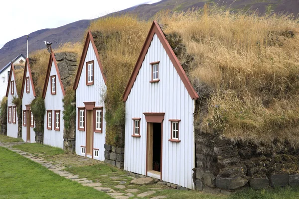 Akureyri Islandia Agosto 2017 Casas Típicas Zona Del Museo Folclórico — Foto de Stock