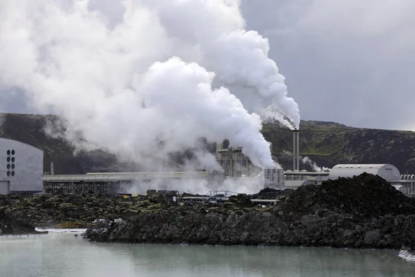 Grindavik Islande Août 2017 Centrale Géothermique Près Blue Lagoon Reykjavik — Photo