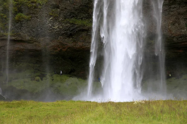 Seljalandsfoss Iceland August 2017 Seljalandsfoss One Most Famous Icelandic Waterfall — Stock fotografie