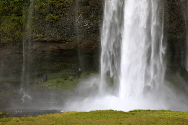 Seljalandsfoss Iceland August 2017 Seljalandsfoss One Most Famous Icelandic Waterfall — 스톡 사진