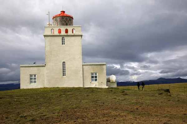 Vik Islandia Agosto 2017 Dyrholaey Promontory Lighthouse Vik Islandia Europa — Foto de Stock