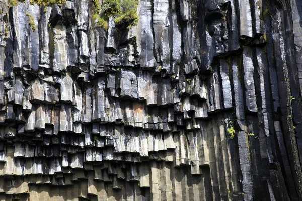 Skaftafell Zlanda Ağustos 2017 Skaftafell Ulusal Parkı Zlanda Avrupa Svartifoss — Stok fotoğraf