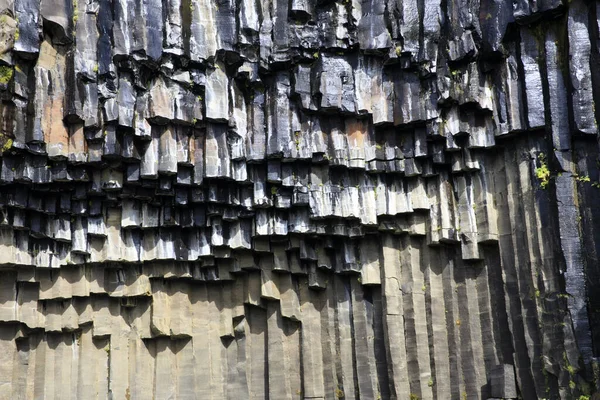 Skaftafell Zlanda Ağustos 2017 Skaftafell Ulusal Parkı Zlanda Avrupa Svartifoss — Stok fotoğraf