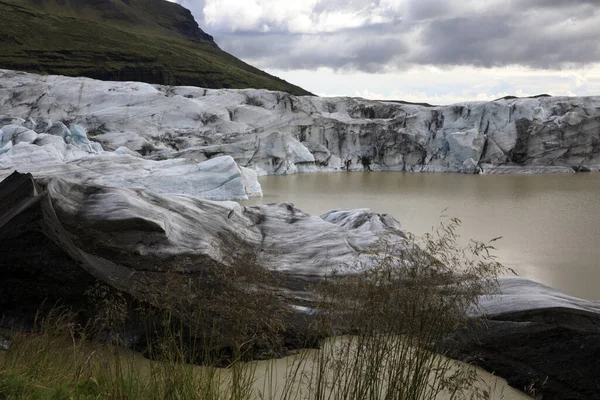 Skaftafell Islandia Agosto 2017 Vista Del Glaciar Skaftafellsjokull Con Formación — Foto de Stock