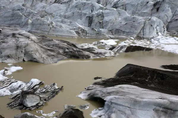 Skaftafell Iceland August 2017 Skaftafellsjokull Discores View Ice Formation Iceland — 스톡 사진