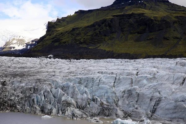 Skaftafell Islandia Agosto 2017 Vista Del Glaciar Skaftafellsjokull Con Formación — Foto de Stock