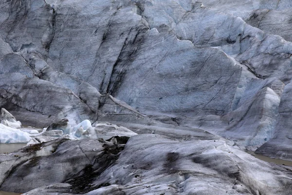 Skaftafell Ijsland Augustus 2017 Skaftafellsjokull Gletsjerzicht Met Ijsvorming Ijsland Europa — Stockfoto