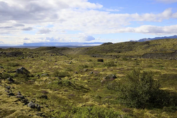 Skaftafell Ijsland Augustus 2017 Landschap Bij Skaftafellsjokull Gletsjer Ijsland Europa — Stockfoto