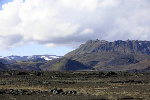 Landmannalaugar Ijsland Augustus 2017 Het Eenzame Landschap Bij Landmannalaugar Park — Stockfoto