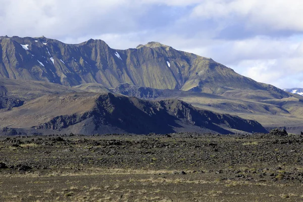 Landmannalaugar Ijsland Augustus 2017 Het Eenzame Landschap Bij Landmannalaugar Park — Stockfoto