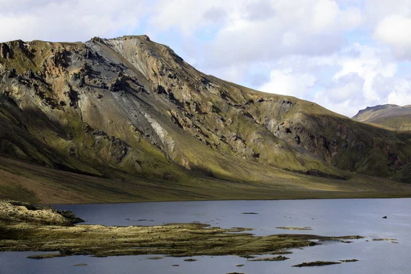 Ландшафтный Алаугар Исландия Августа 2017 Года Озеро Возле Ландшафтного Парка — стоковое фото