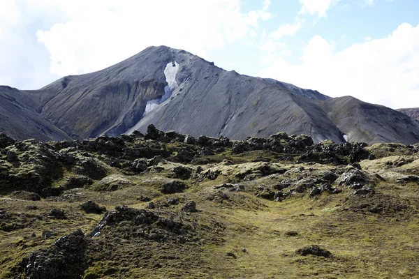 Landmannalaugar Islandia Sierpnia 2017 Kolorowe Góry Parku Landmannalaugar Islandia Europa — Zdjęcie stockowe