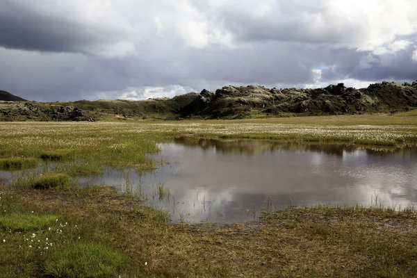 Landmannalaugar Iceland Серпня 2017 Пейзаж Барвисті Гори Парку Landmannalaugar Ісландія — стокове фото