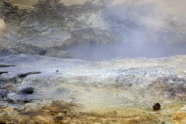 Krisuvik Islandia Sierpnia 2017 Objawy Geotermalne Obszarze Geotermalnym Krisuviku Islandia — Zdjęcie stockowe