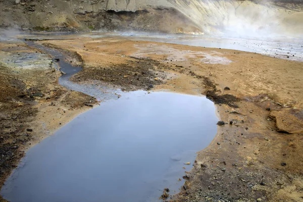 Krisuvik Islandia Sierpnia 2017 Objawy Geotermalne Obszarze Geotermalnym Krisuviku Islandia — Zdjęcie stockowe
