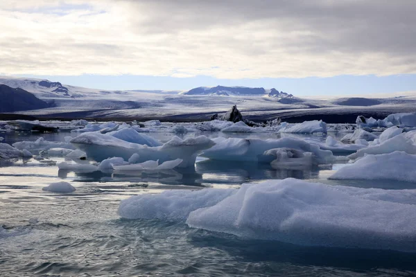 Jokulsarlon Iceland August 2017 Ice Formations Icebergs Glacier Lagoon Iceland — Stock Photo, Image