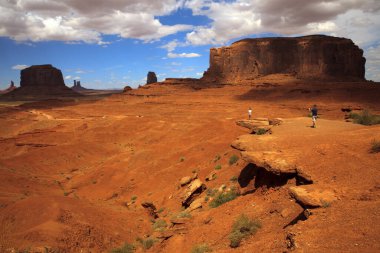 Utah/Arizona / USA - August 05, 2015: The Monument Valley Navajo Tribal Reservation landscape, Utah/Arizona, USA