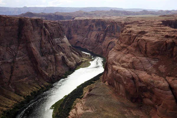 Page Arizona Usa August 2015 Horseshoe Bend Seen Lookout Point — стокове фото