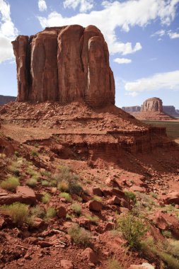 Utah/Arizona / USA - August 10, 2015: The Monument Valley Navajo Tribal Reservation landscape, Utah/Arizona, USA