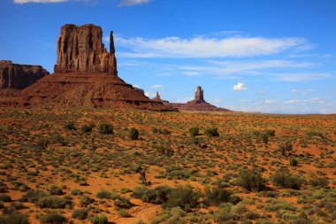 Utah/Arizona / USA - August 10, 2015: The Monument Valley Navajo Tribal Reservation landscape, Utah/Arizona, USA