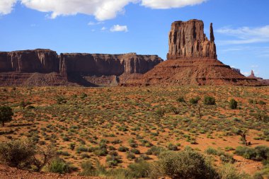 Utah/Arizona / USA - August 10, 2015: The Monument Valley Navajo Tribal Reservation landscape, Utah/Arizona, USA