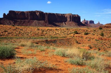 Utah/Arizona / USA - August 10, 2015: The Monument Valley Navajo Tribal Reservation landscape, Utah/Arizona, USA