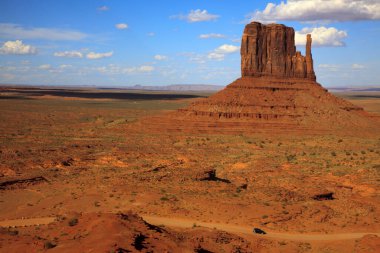 Utah/Arizona / USA - August 10, 2015: The Monument Valley Navajo Tribal Reservation landscape, Utah/Arizona, USA