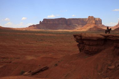 Utah/Arizona / USA - August 10, 2015: The Monument Valley Navajo Tribal Reservation landscape, Utah/Arizona, USA
