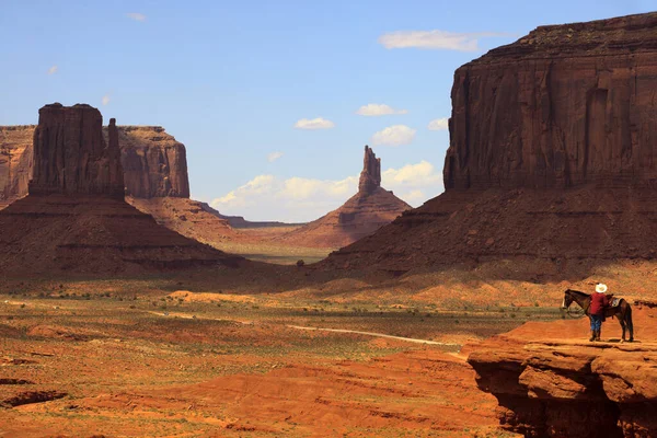 Utah/Arizona / USA - August 10, 2015: The Monument Valley Navajo Tribal Reservation landscape, Utah/Arizona, USA