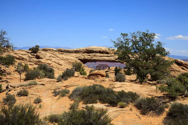 Utah Usa August 2015 Rock Arc Island Sky Canyolands National — Stock fotografie