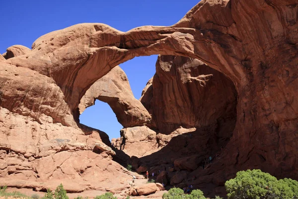 Moab Utah Eua Agosto 2015 Formação Paisagem Rochosa Arches National — Fotografia de Stock