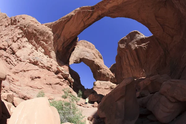 Moab Utah Eua Agosto 2015 Formação Paisagem Rochosa Arches National — Fotografia de Stock