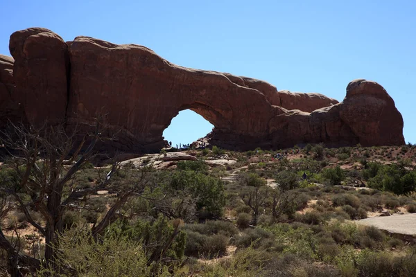 Moab Utah Usa August 2015 Rock Formation Landscape Arches National — Stock fotografie