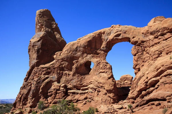 Moab Utah Usa Agosto 2015 Formación Paisaje Rocoso Parque Nacional —  Fotos de Stock