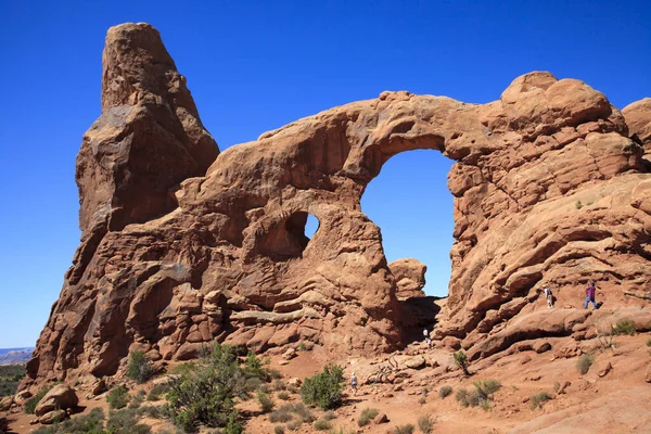 Moab Utah Usa Agosto 2015 Formación Paisaje Rocoso Parque Nacional —  Fotos de Stock