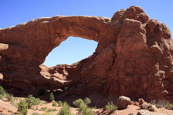 Moab Utah Eua Agosto 2015 Formação Paisagem Rochosa Arches National — Fotografia de Stock