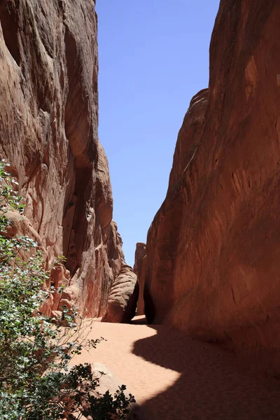 Moab Utah Usa August 2015 Rock Formation Landscape Arches National — Stock Fotó
