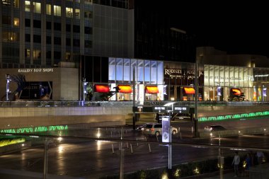 Las Vegas, Nevada / Usa - 27 Ağustos 2015 Las Vegas gece manzarası, Nevada, Usa