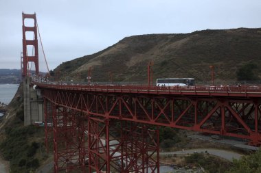 San Francisco, California / Usa - 28 Ağustos 2015: Golden Gate Köprüsü, San Francisco, California, Usa