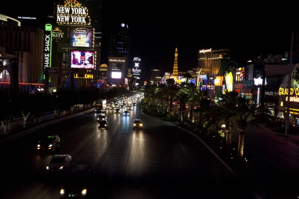 Las Vegas Nevada Usa Ağustos 2015 Las Vegas Gece Manzarası — Stok fotoğraf