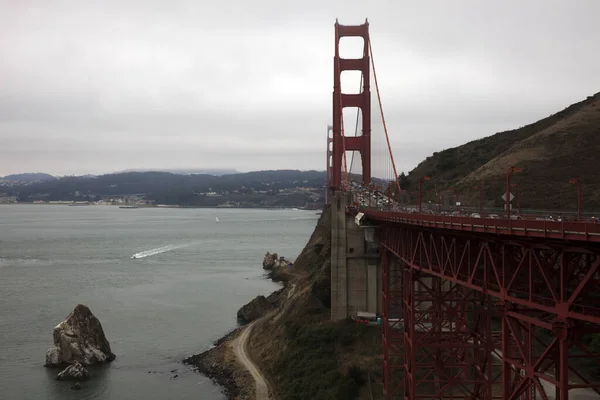San Francisco Kalifornia Usa Sierpnia 2015 Most Złotej Bramy Wybrzeże — Zdjęcie stockowe