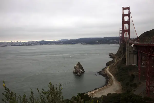San Francisco Kalifornia Usa Sierpnia 2015 Most Złotej Bramy Wybrzeże — Zdjęcie stockowe