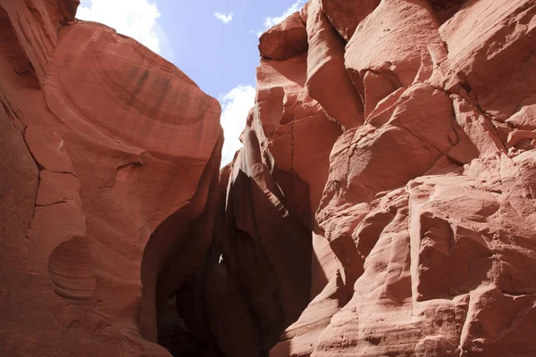 Page Arizona Usa Augusztus 2015 Rock Formációk Belül Upper Antelope — Stock Fotó