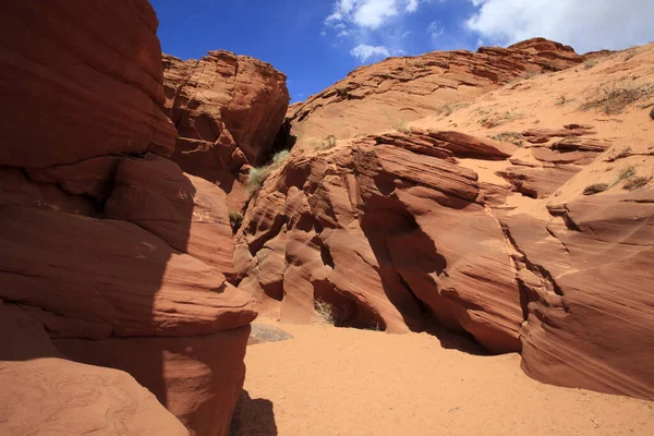 Page Arizona Usa Sierpień 2015 Formacje Skalne Pobliżu Górnego Kanionu — Zdjęcie stockowe