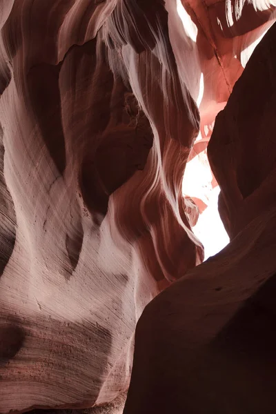 Sida Arizona Usa Augusti 2015 Bergformationer Inne Övre Antelope Canyon — Stockfoto