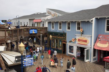 San Francisco, California / Usa - 25 Ağustos 2015: Pier 39 view, San Francisco, California, Usa