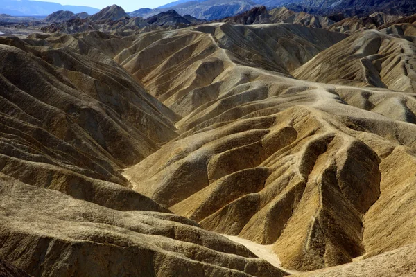 Kaliforniya Usa Ağustos 2015 Zabriskie Çevresindeki Manzara Kaya Oluşumları Ölüm — Stok fotoğraf