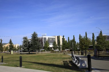 Anchorage, Alaska - Usa - 08 Ağustos 2019: Anchorage Gaziler Anıtı, Anchorage, Alaska, Usa