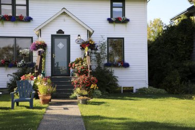 Anchorage, Alaska / Usa - 08 Ağustos 2019: Anchorage, Anchorage, Alaska, Usa 'da tipik bir ev